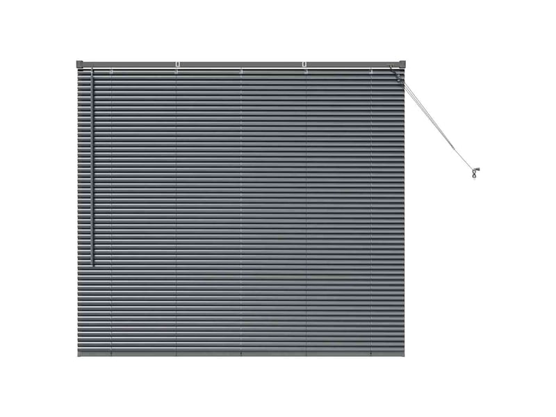 Store vénitien, store de fenêtre gris foncé 130 x 140 cm 25 mm aluminium cf47870 - Conforama A