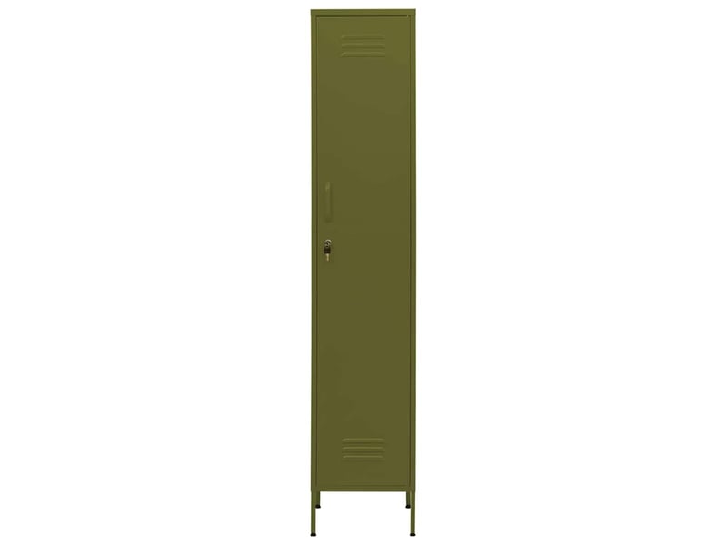  Armoire à casier, rangement de bureau vert olive 35x46x180 cm acier  - Conforama C