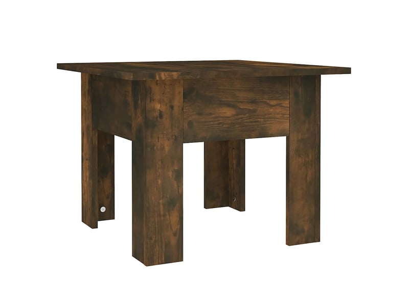  Table basse - table de salon - table à thé chêne fumé 55x55x42 cm bois d'ingénierie  - Conforama A