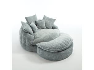 Fauteuil convertible CHICFURN  Polyester gris vendu A l'unité