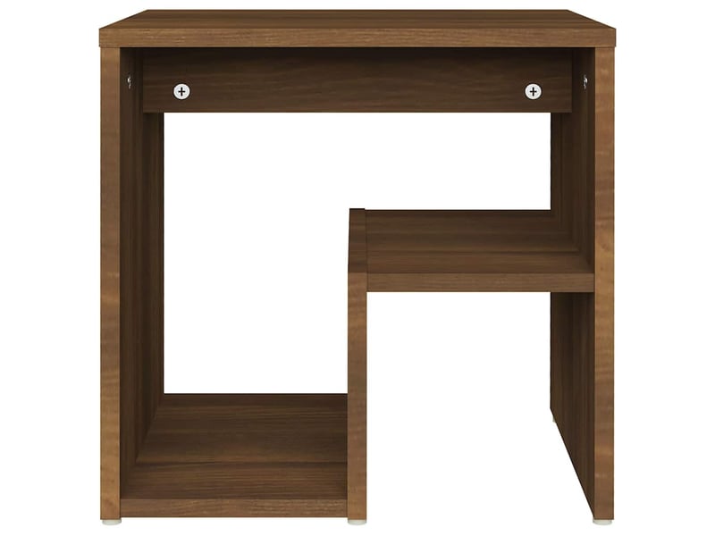  Lot de 2 tables de chevet - cabinet de chevet - table de nuit chêne marron 40x30x40 cm bois ingénierie  - Conforama D