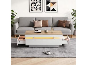 Table basse  coloris bicolore <strong></strong> <strong>100x50x35cm</strong>