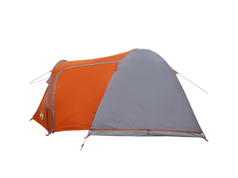  Tente de camping, tente dôme 6 personne gris et orange  - Conforama E