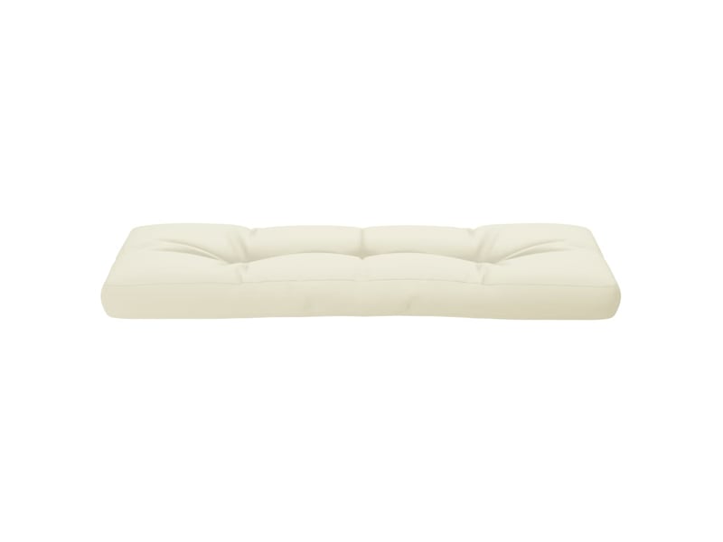  Coussin de palette, coussin de chaise, coussin de canapé crème 120x40x12 cm tissu cf55330  - Conforama E