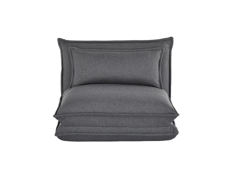  Chauffeuse convertible 1 place en mousse tissu gris terre de nuit  - Conforama E