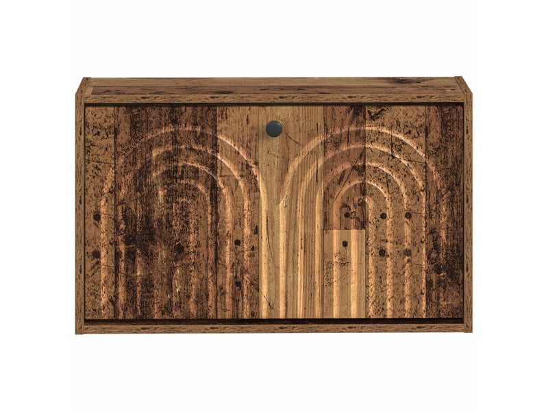  Meuble à chaussures mural, armoire à chaussures alkmaar 71x17x43 cm bois ancien  - Conforama D