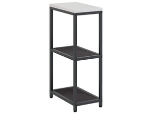 Étagère de cuisine, étagère de rangement hattem noir 30x50x92cm acier