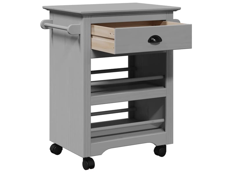  Desserte de cuisine, chariot de rangement bodo gris 67,5x45x80 cm  - Conforama E