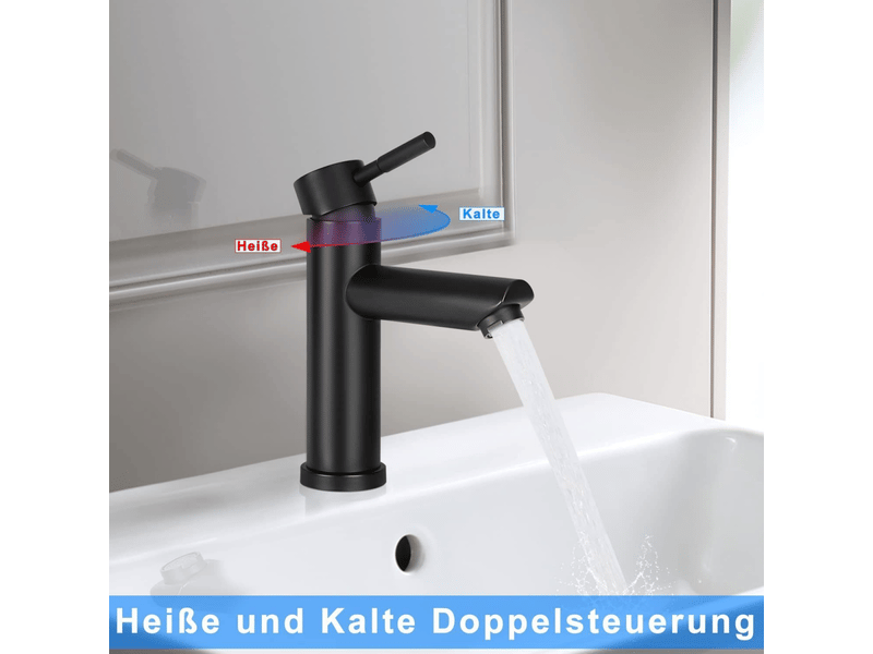  Nettlife robinet d'évier robinet chaudfroid robinet haute pression en acier inoxydable  - Conforama B