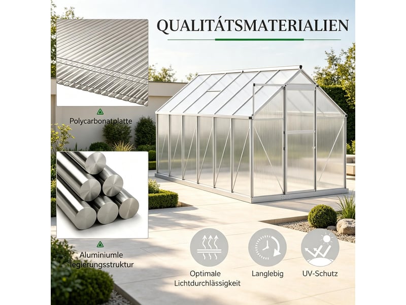 Serre de jardin pratique et robuste, serre tunnel walk-in - Conforama D