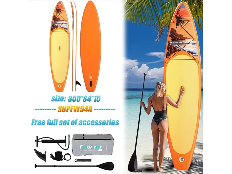  Planche de SUP Funwater SUPFW54A - 350x83x15cm 180kg  - Conforama R