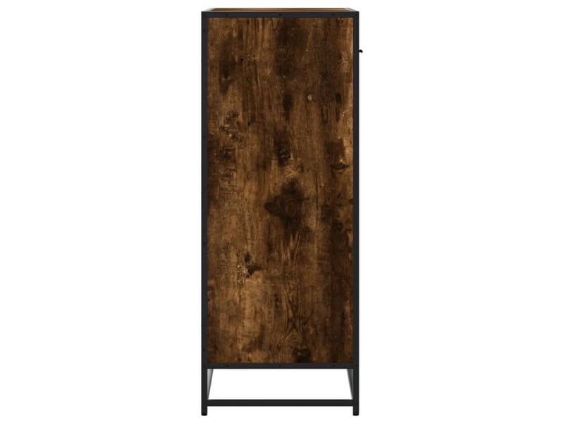  Meuble à chaussures, armoire à chaussures chêne fumé bois d'ingénierie et métal shl3229  - Conforama E