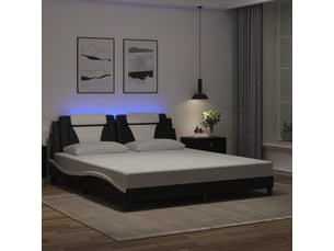 Lit 2 places 180x200 cm coloris noir