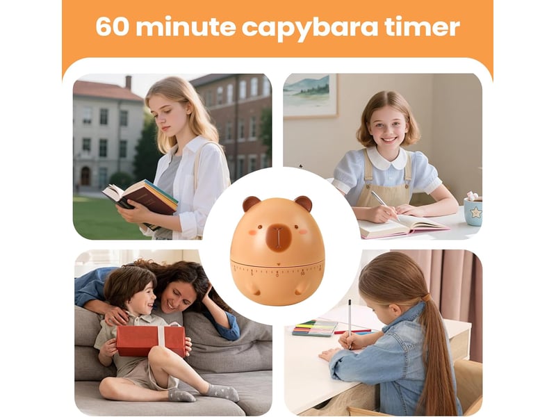 Minuteur visuel pour – jouet de 60 minutes de dessin animé sans basculement compagnon d'étudiants et amis pour l'étude ou le bureau none - Conforama E