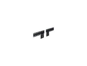 Support mural tv slim fit fixe 50 kg acier noir 5,3 mm