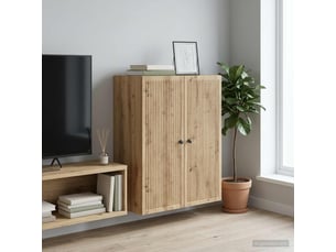 Armoire <strong></strong> <strong></strong> coloris bois clair largeur 66 cm