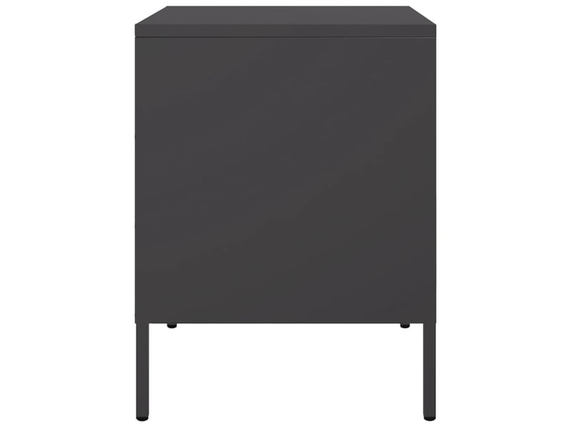  Lot de 2 tables de chevet - cabinet de chevet - table de nuit noir 36x39x50,5 cm acier  - Conforama D