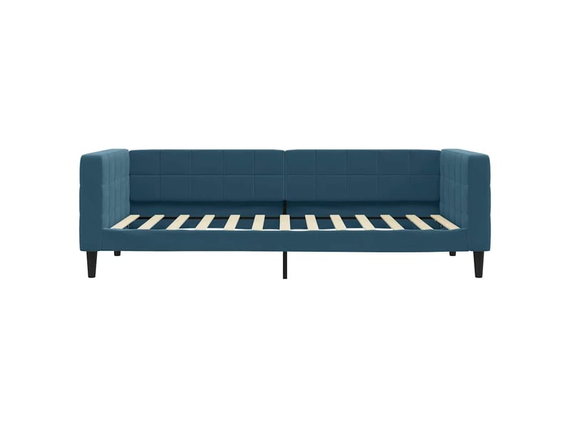 Lit simple- lit adulte - lit de jour avec gigogne sans matelas bleu 100x200 cm - Conforama D