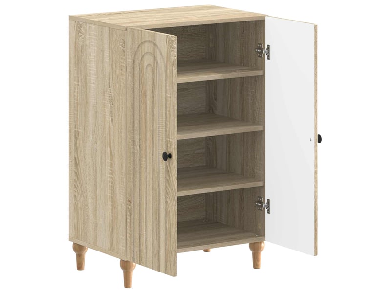  Meuble à chaussure, cabinet à chaussures alkmaar 59,5x39,5x90 cm chêne sonoma  - Conforama C