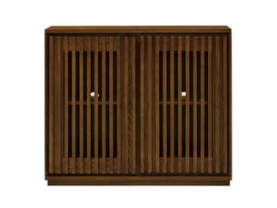 Buffet 2 porte(s)  0 tiroir(s) MODENVIE  - 99 cm coloris bois foncé 