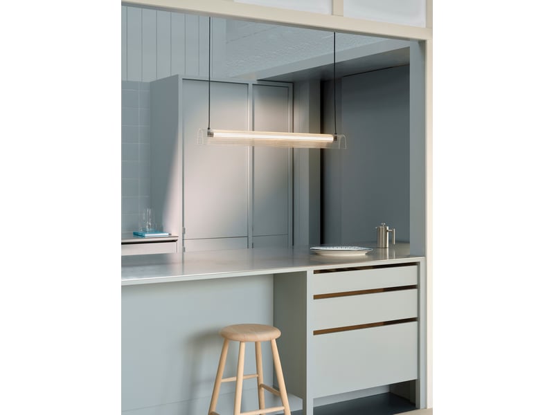  Suspension moderne, aliani en abat-jour en acrylique strié noir, ip20, nordlux 2612403003 - Conforama B