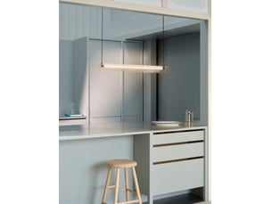 Suspension moderne, aliani en abat-jour en acrylique strié noir, ip20, nordlux