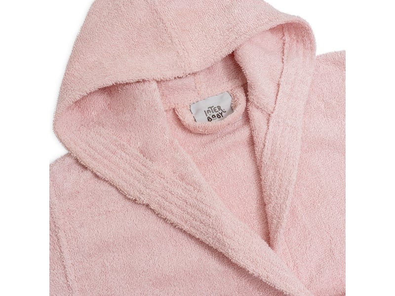  Peignoir de bain enfant interbaby taille 10-12 ans - rose - coton éponge, boîte cadeau 00516-T10-12-02 - Conforama E