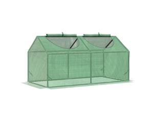 Serre en polyéthylène avec fenêtre, châssis froid pour tomates, 120 x 60 x 60 cm, verte