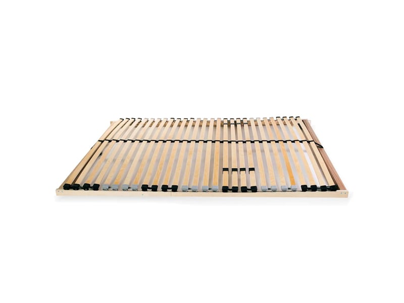  Lit simple- lit adulte -  sommier à lattes sans matelas avec 28 lattes 7 zones 100x200 cm  - Conforama A
