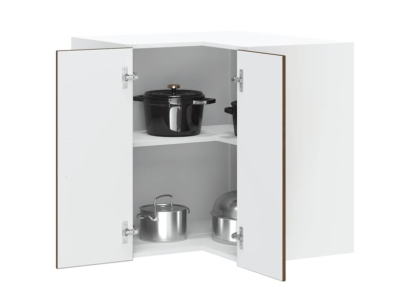 Armoire d'angle murale de cuisine lucca chêne marron - Conforama B