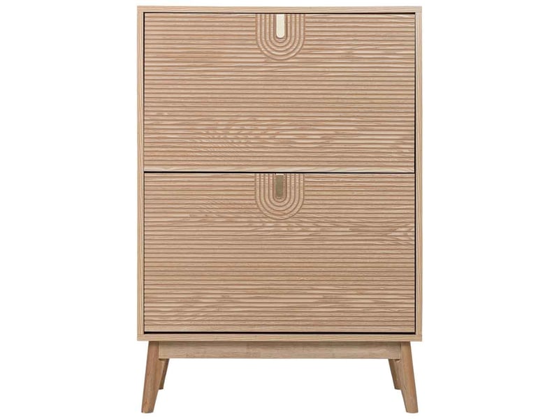  Étagère à chaussures en bois marron 70x29x102 cm (h)  - Conforama B