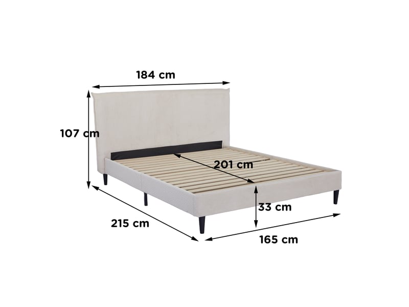 Lit adulte 160x200 cm  - Conforama H