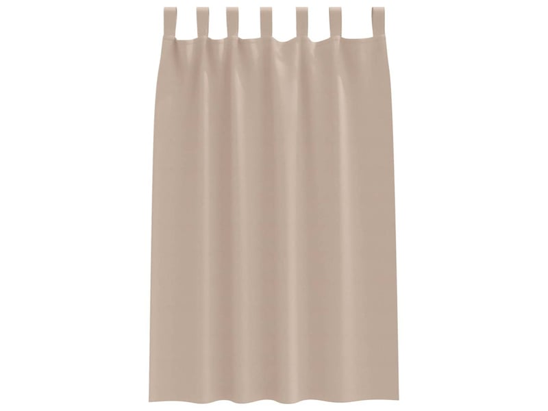 Lot de 2 rideaux occultants, rideaux black-out avec anneaux taupe 175 x 140 cm cf44770 - Conforama D
