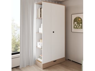 Armoire <strong>VIVRYN</strong> <strong></strong> coloris bicolore largeur 70 cm
