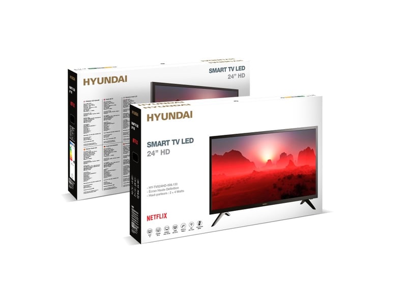  Tv smart 24'' hd led 60 cm netflix youtube primevideo - reconditionné HY-TVS24HD - Conforama E