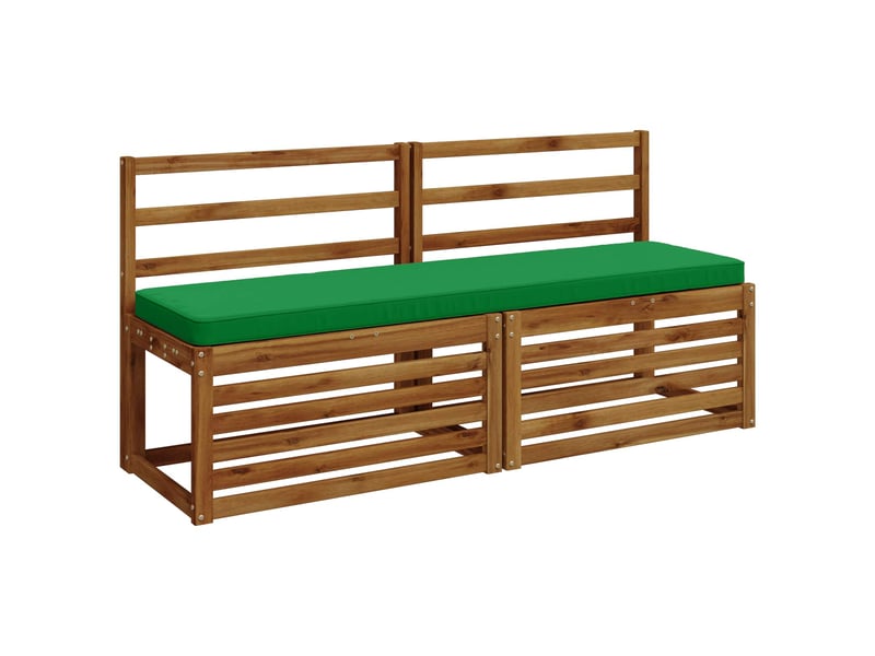  Lot de 2 coussins de banc, coussins d'assise vught 100 % polyester vert cf58205  - Conforama C