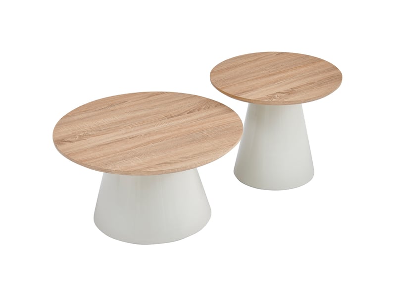  Selsey lunnea - ensemble de table basse - 80 cm - chêne naturel Lunnea - Conforama C