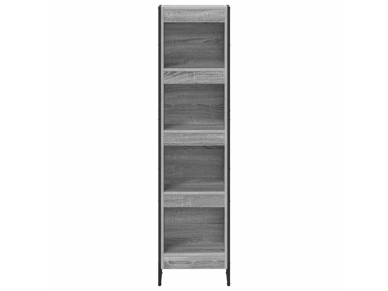  Bibliothèque, armoire à livres 40 x 30 x 155 cm bois d'ingénierie gris sonoma  - Conforama E