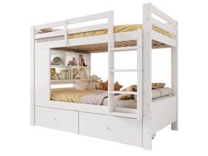 Lit superposé 2x90x200 cm <strong></strong>  <strong></strong> coloris blanc