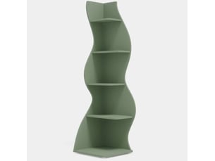 Bibliotheque coloris vert 5 étagère(s) HOMVRA - 13 cm x 112 cm