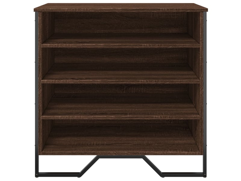  Meuble à chaussure | armoire à chaussures chêne marron 80x38x78 cm bois d'ingénierie  - Conforama D