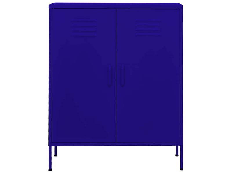  Armoire de rangement, rangement bureau bleu marine 80x35x101,5 cm acier shl1963  - Conforama C
