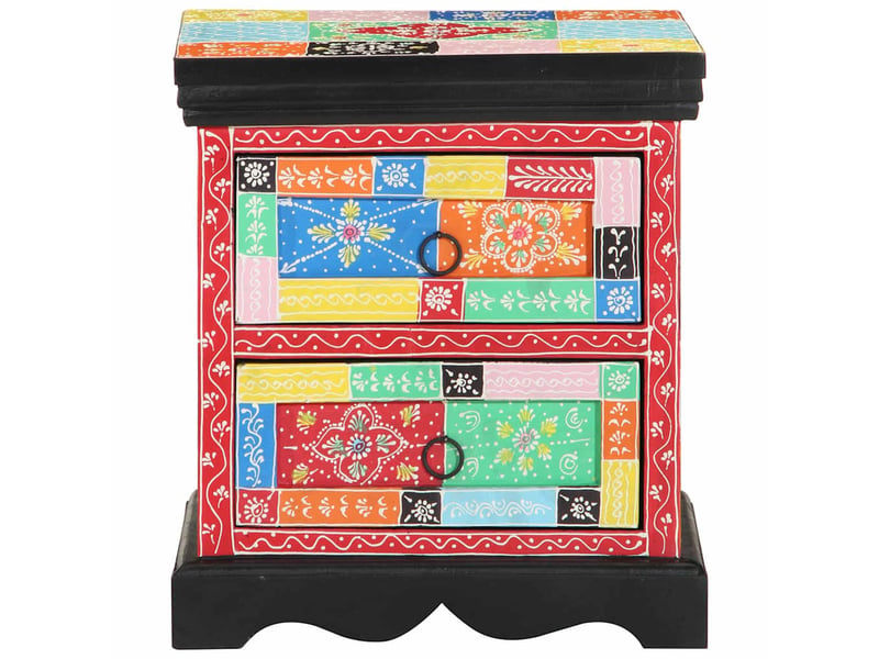  Table de chevet avec tiroir 2 pièces multicolore 40 x 35 x 45 cm  - Conforama D