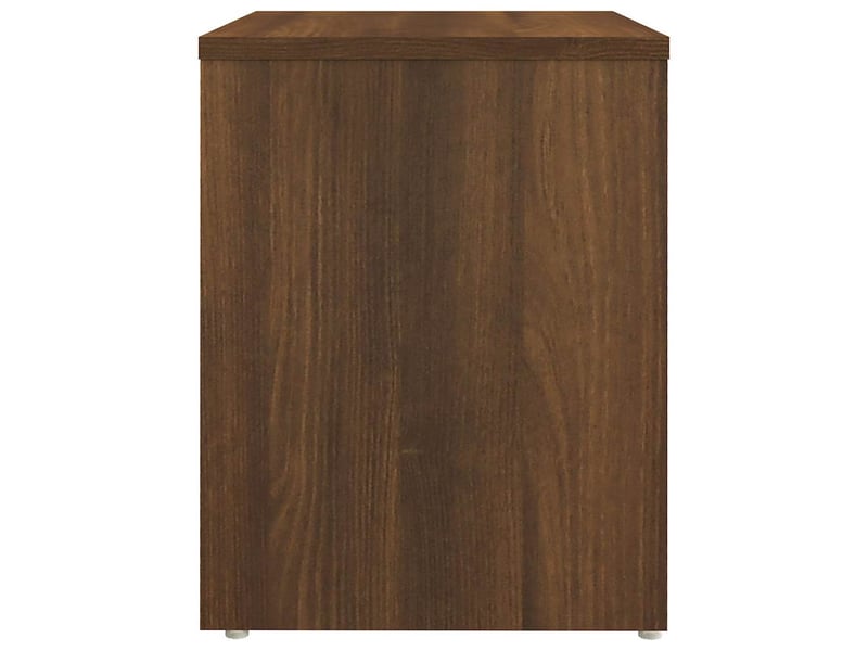  Lot de 2 tables de chevet - cabinet de chevet - table de nuit chêne marron 40x30x40 cm bois ingénierie  - Conforama E