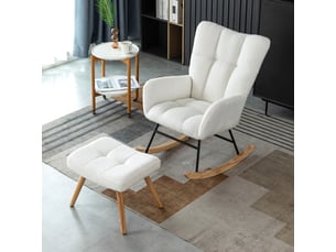 Fauteuil fixe  <strong>ROLIPO</strong> Tissu blanc