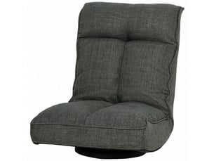 Fauteuil fixe pivotant    Polyester gris vendu A l'unité