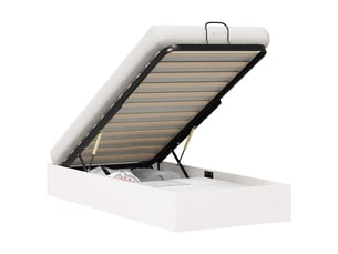 Lit avec rangement 90x200 cm    coloris blanc