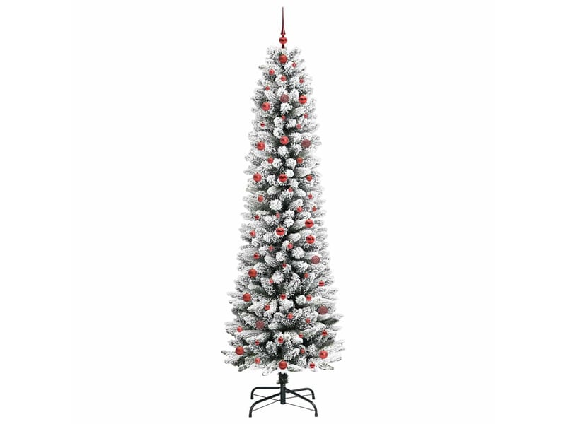  Sapin de noël - arbre de noël artificiel blanc 240 cm pvc, métal et plastique  - Conforama D