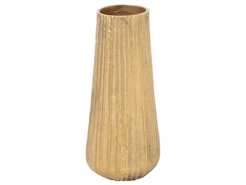  Vase strié design hedda 48cm doré  - Conforama A