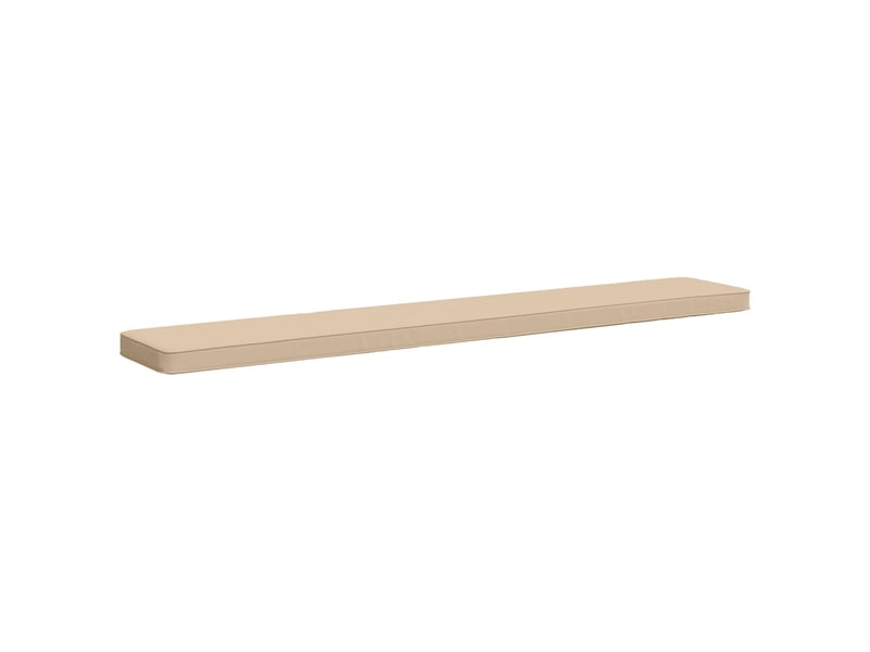 Lot de 2 coussins de banc, coussins d'assise vught 100 % polyester crème cf58444  - Conforama D